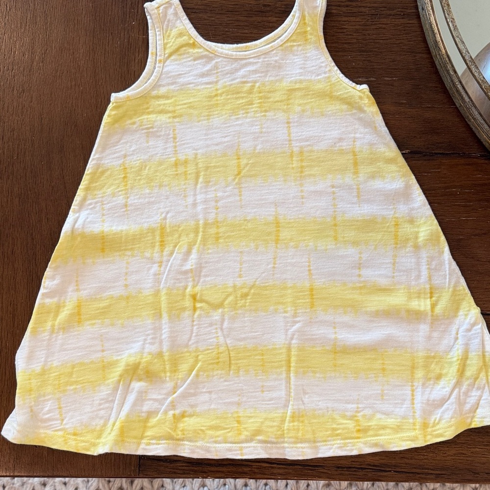 GAP Yellow and White Striped Kids Dress